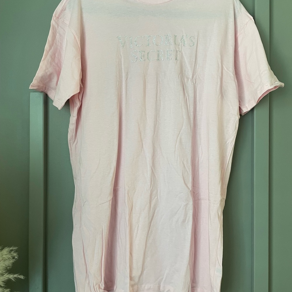 Victoria's Secret Pale Pink Logo Tee